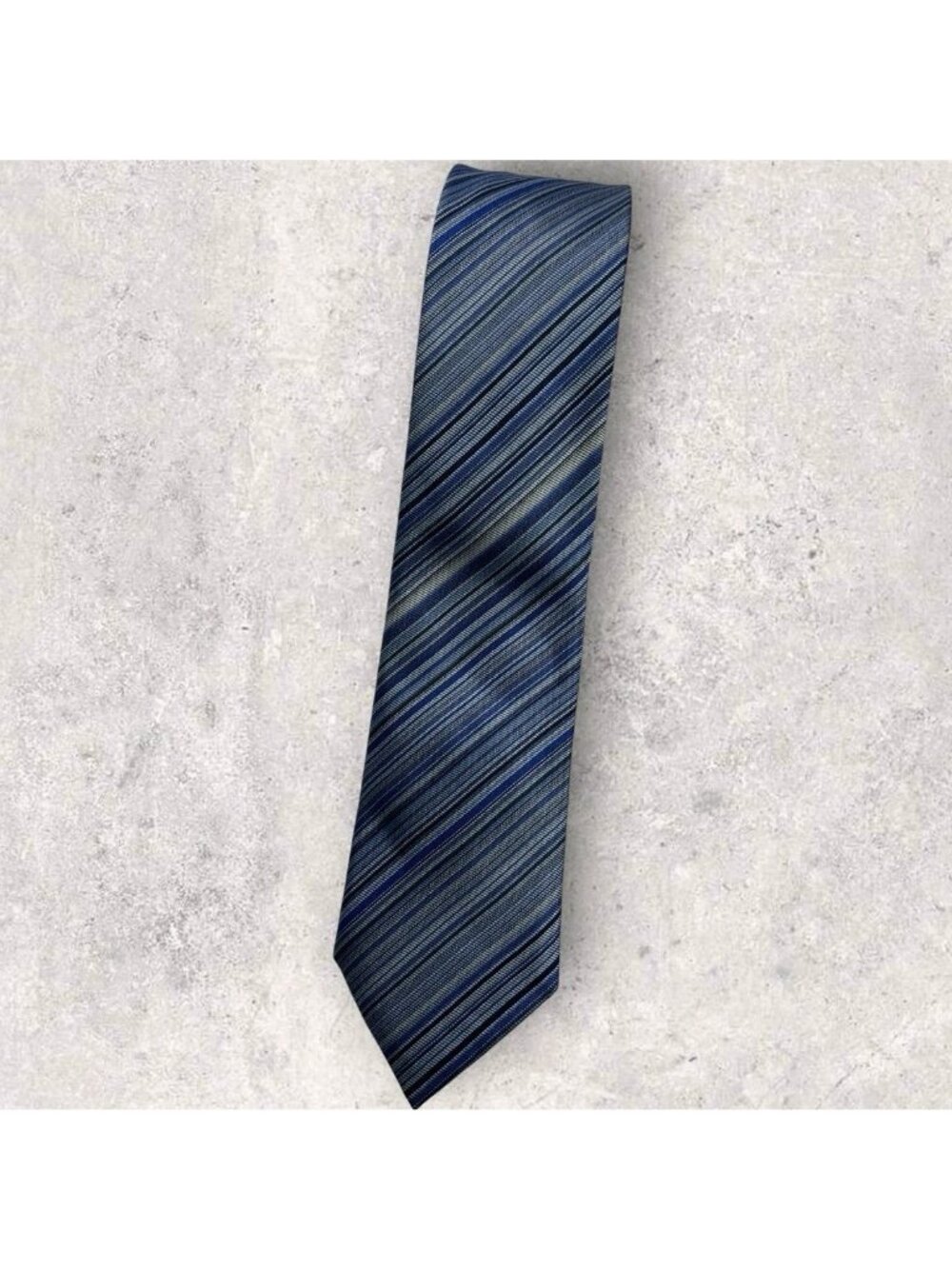 Paul Smith Blue Striped Silk Tie